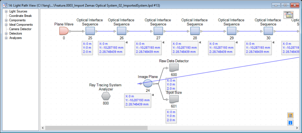 Zemax OpticStudio®からの光学系のインポート06