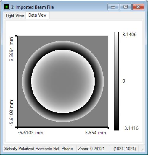 Zemax OpticStudioのビームファイルのインポート07